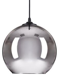 Designerska lampa wisząca Mirror Glow - szklana, srebrna