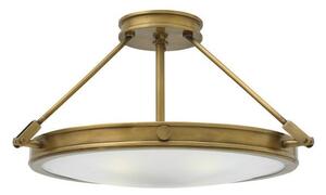 Okrągła lampa sufitowa Collier - szklany klosz, klasyczna