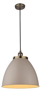 Stylowa lampa wisząca Franklin - retro, metalowy klosz