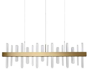 Elegancka lampa wisząca Arctic - LED, złota, 100cm