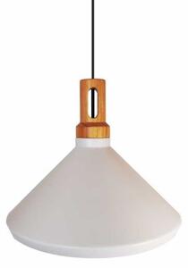 Lampa wisząca Nordic Woody - stożkowy klosz, 35cm