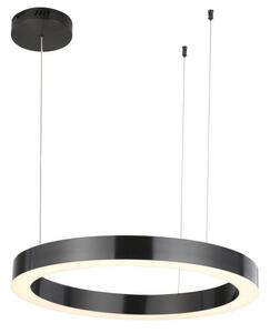 Lampa wisząca Circle - LED, czarna, 60cm