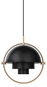 Elegancka lampa wisząca Multi-Lite S - czerń i mosiądz