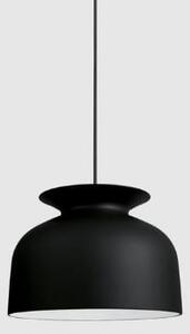 Lampa wisząca Ronde 40 - czarny, szeroki klosz