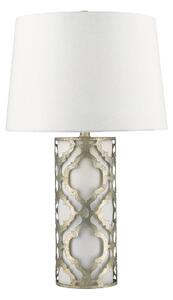 Lampa stołowa Arabella - srebrna podstawa