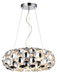 Srebrna lampa wisząca Ferrara - nowoczesna
