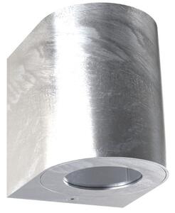 Srebrny kinkiet zewnętrzny Canto - Nordlux, LED, IP44, ocynk