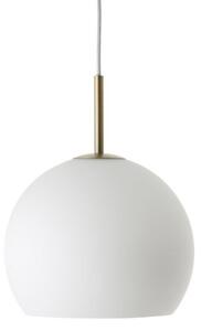 Szklana lampa wisząca Ball S - biała
