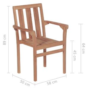 Zestaw drewnianych krzeseł ogrodowych - Kayla