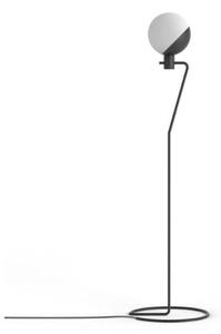 Minimalistyczna lampa podłogowa Baluna - Grupa Products - czarno-biała kula