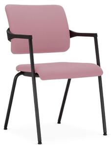 Tapicerowane krzesło konferencyjne na nogach 2ME 4L ARM