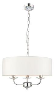 Lampa wisząca Nixon - Endon Lighting - biała, srebrna