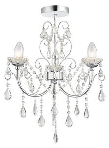 Elegancki żyrandol Tabitha - Endon Lighting - srebrny