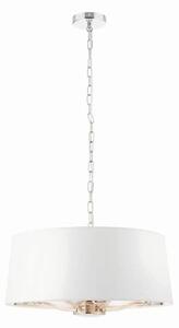 Lampa wisząca Harvey - Endon Lighting - srebrna, biała