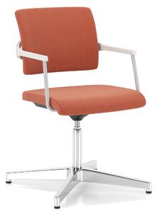 Obrotowe krzesło konferencyjne na stopkach 2ME-W ST53-POL ARM-CR