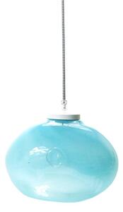 Lampa wisząca Meduse - szklana okrągła Gie El Home pastelowy turkus