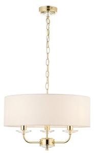 Lampa wisząca Nixon - Endon Lighting - biała, złota