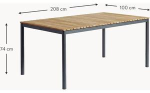 Stół ogrodowy z blatem z drewna tekowego Mood, różne rozmiary