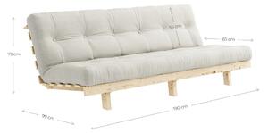Sofa rozkładana Karup Design Lean Raw Yellow