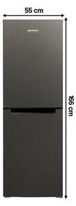 Lodówka MPM-230-FF-55 No Frost 166cm Ciemny Inox