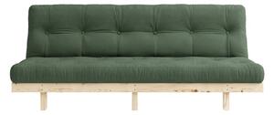 Sofa rozkładana Karup Design Lean Raw Olive Green