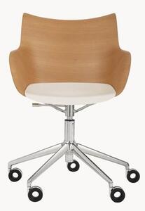 Krzesło biurowe z podłokietnikami Q/WOOD