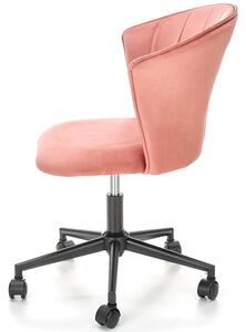 Fotel welurowy różowy PASCO
