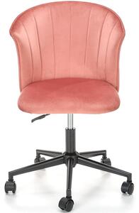 Fotel welurowy różowy PASCO