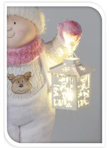 Dekoracja świąteczna Dziewczynka z latarenką 25 x, 17 x 42 cm