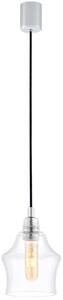 LAMPA wisząca LONGIS II 10134109 Kaspa kulista OPRAWA szklany ZWIS loftowy przezroczysty - czarny || przezroczysty