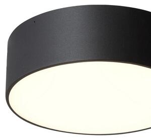Okrągła LAMPA plafon DISC 30305102 Kaspa metalowa OPRAWA sufitowa LED 20W 3000K okrągła czarna - czarny