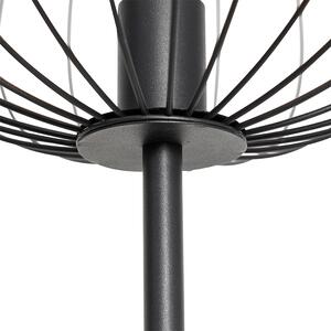 Industrialna lampa podłogowa czarna 36 cm - Margarita Oswietlenie wewnetrzne