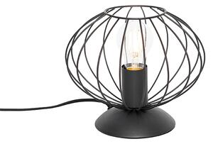 Industrialna lampa stołowa czarna - Margarita Oswietlenie wewnetrzne
