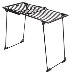 Suszarka na pranie metalowa czarna rozsuwana XXL 204-260x56x103 cm