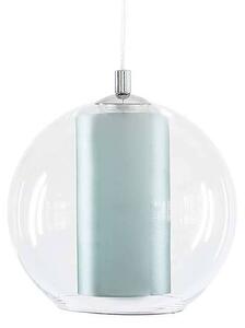 LAMPA wisząca MERIDA L 10407112 Kaspa skandynawska OPRAWA szklany ZWIS ball przezroczysta turkusowa - turkusowy