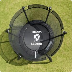 Trampolina dla dzieci do domu mała 4.5FT 140CM bezpieczna siatka Thunder