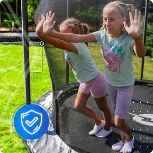 Trampolina dla dzieci do domu mała 4.5FT 140CM bezpieczna siatka Thunder