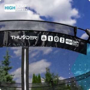 Trampolina dla dzieci do domu mała 4.5FT 140CM bezpieczna siatka Thunder