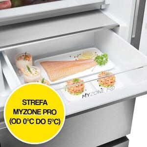 Lodówka HAIER HTW5618DWMG No Frost 185cm Inox