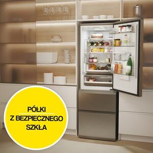 Lodówka HAIER HTW5618DWMG No Frost 185cm Inox