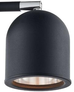 Plafon LAMPA sufitowa SPARK 50793302 Kaspa metalowa OPRAWA regulowane reflektorki kopuły na listwie czarne - czarny