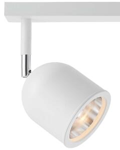 Regulowana LAMPA sufitowa SPARK 50782201 Kaspa reflektorowa OPRAWA metalowy plafon na listwie białe - biały