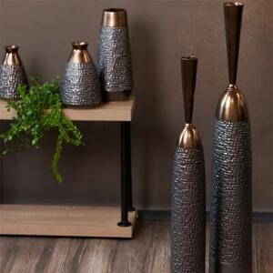 Wazon EUROFIRANY Morena 09 14X27 cm Stalowy