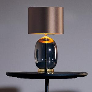 Stojąca LAMPKA stołowa SALVADOR 41043107 Kaspa szklana przydymiona brązowa - przydymiony || brązowy | wenge