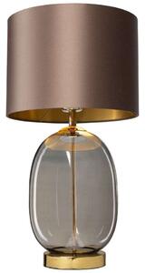 Stojąca LAMPKA stołowa SALVADOR 41043107 Kaspa szklana przydymiona brązowa - przydymiony || brązowy | wenge