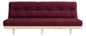 Sofa rozkładana Karup Design Lean Raw Bordeaux