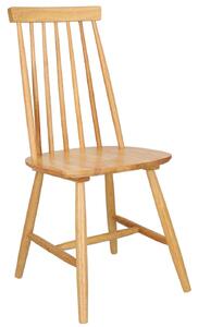 Krzesło patyczak z drewna kauczukowego Wopy naturalne