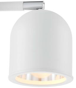 Plafon LAMPA sufitowa SPARK 50785601 Kaspa metalowa OPRAWA regulowane kopuły reflektorki na listwie białe - biały