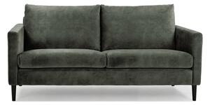 Zielono=szara sofa z aksamitnym obiciem Scandic Adagio, szer. 153 cm