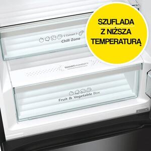 Lodówka HISENSE RM469N4AFD1 3D No Frost 200cm Czarna SmartFresh Licowane drzwi Metal Tech Cooling Funkcja Convert